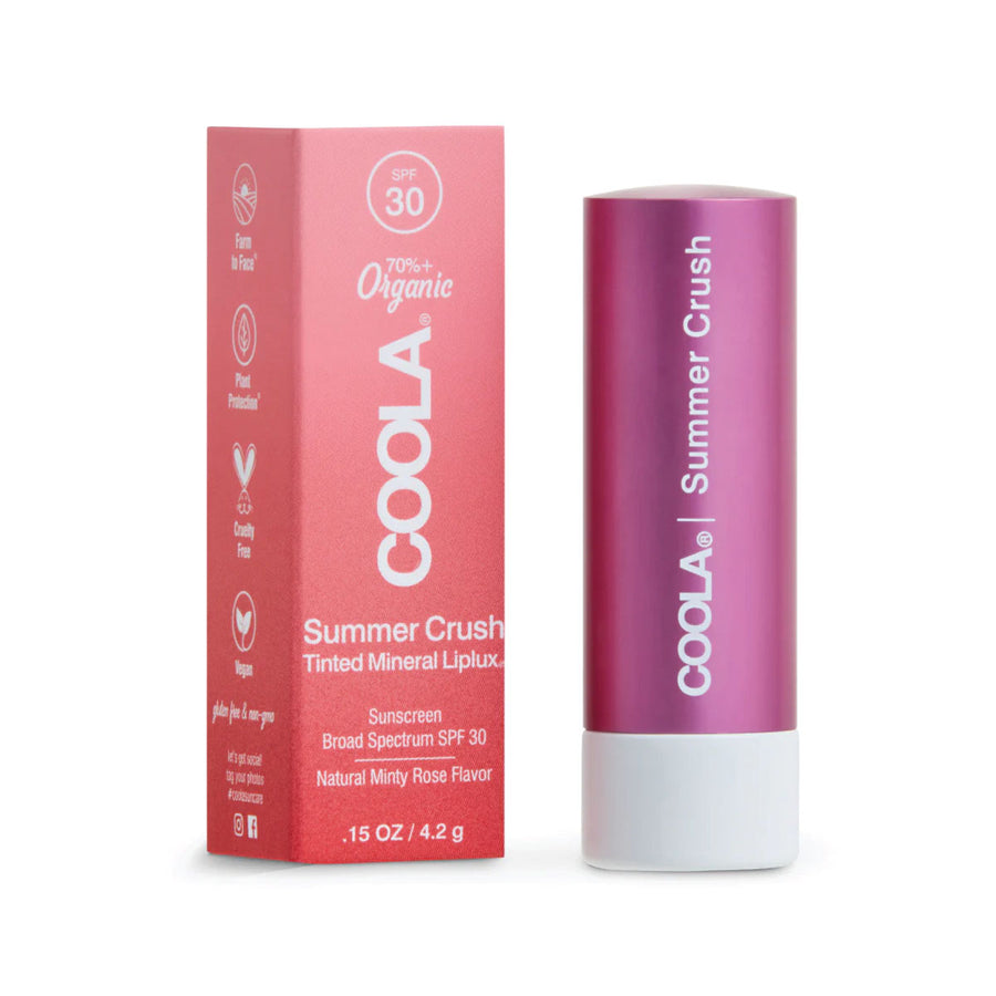 Coola Mineral Liplux Organic Tinted Lip Balm Sunscreen SPF 30