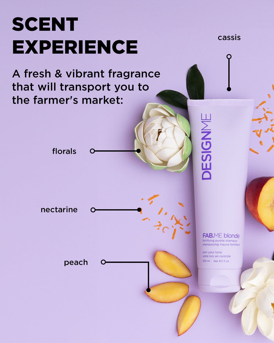DESIGNME FAB.ME Blonde Fortifying Purple Shampoo