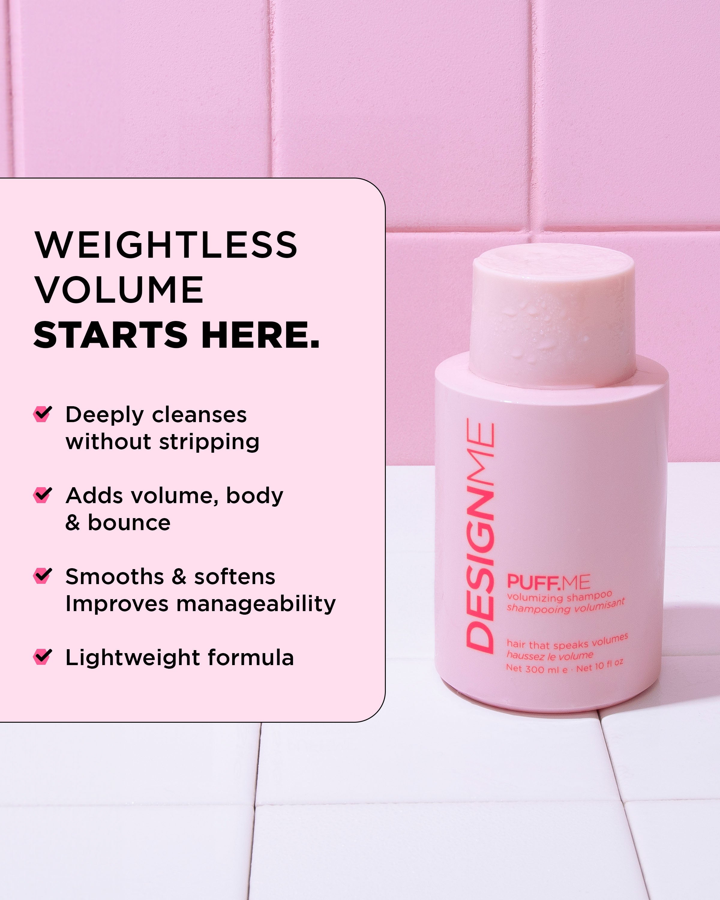 DESIGNME PUFF.ME Volumizing Shampoo Discovery Size
